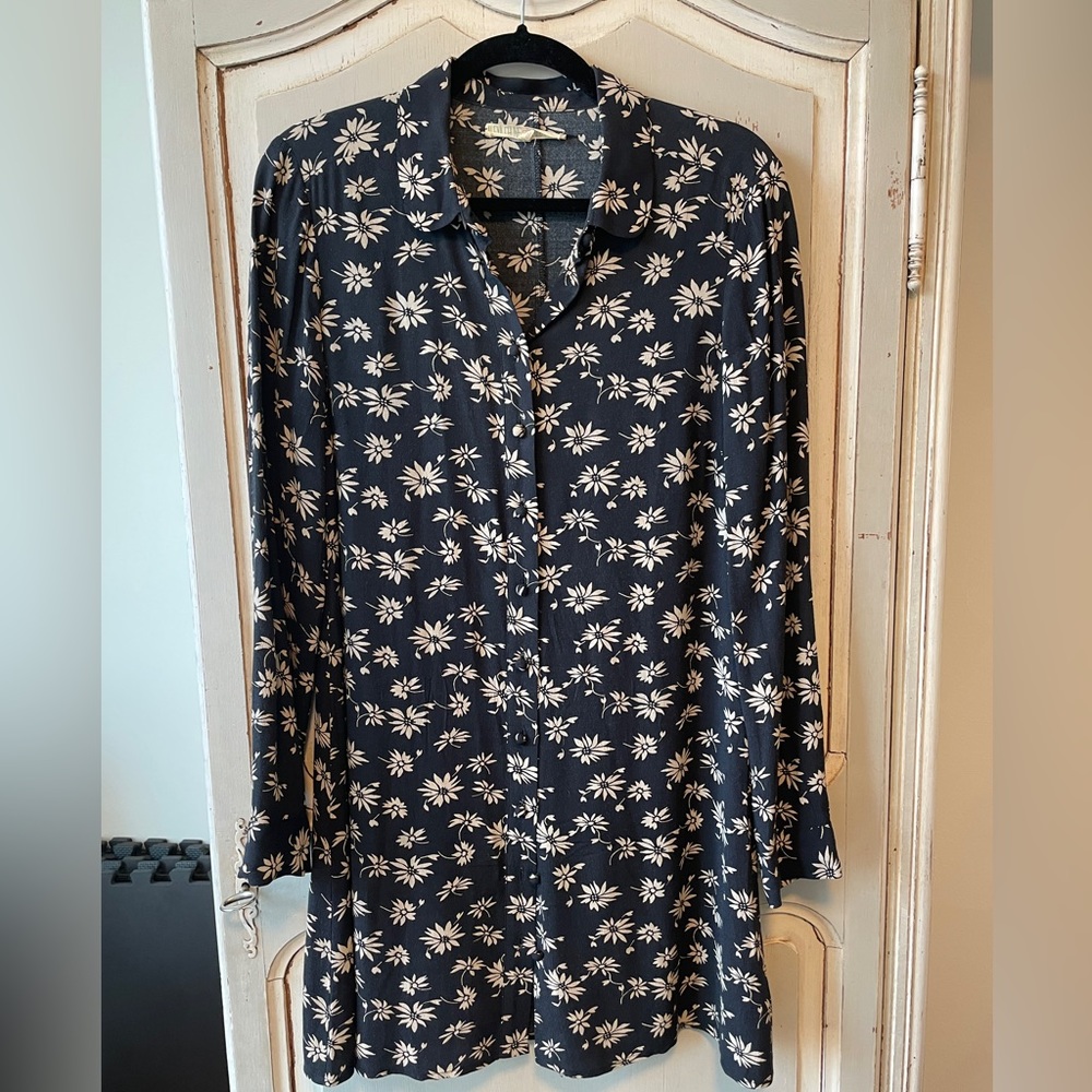 Alexa Chung for madewell printed long sleeve dress